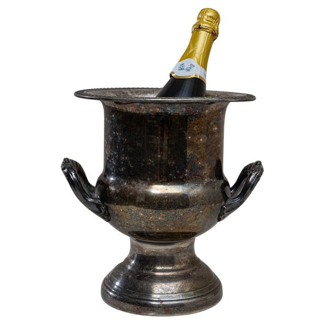 20th Century French Silver Plated Champagne Bucket For Sale - Image 15 of 18