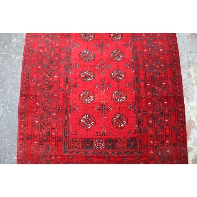Hi Welcome to our shop This is a Beautiful Handmade Afghan mazari Vintage Tribal Runner Rug. Size: 3.7 x 8.3 Feet All of...