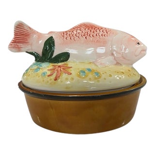 Vintage Sigma Fish Soup Tureen Tastesetter Portugal For Sale