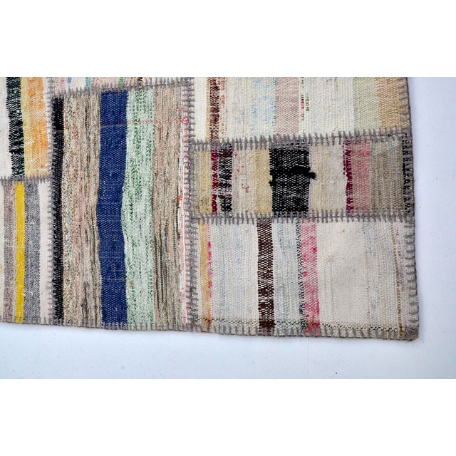 Turkish Oversize Vintage Stripe Kilim Rug For Sale - Image 3 of 10