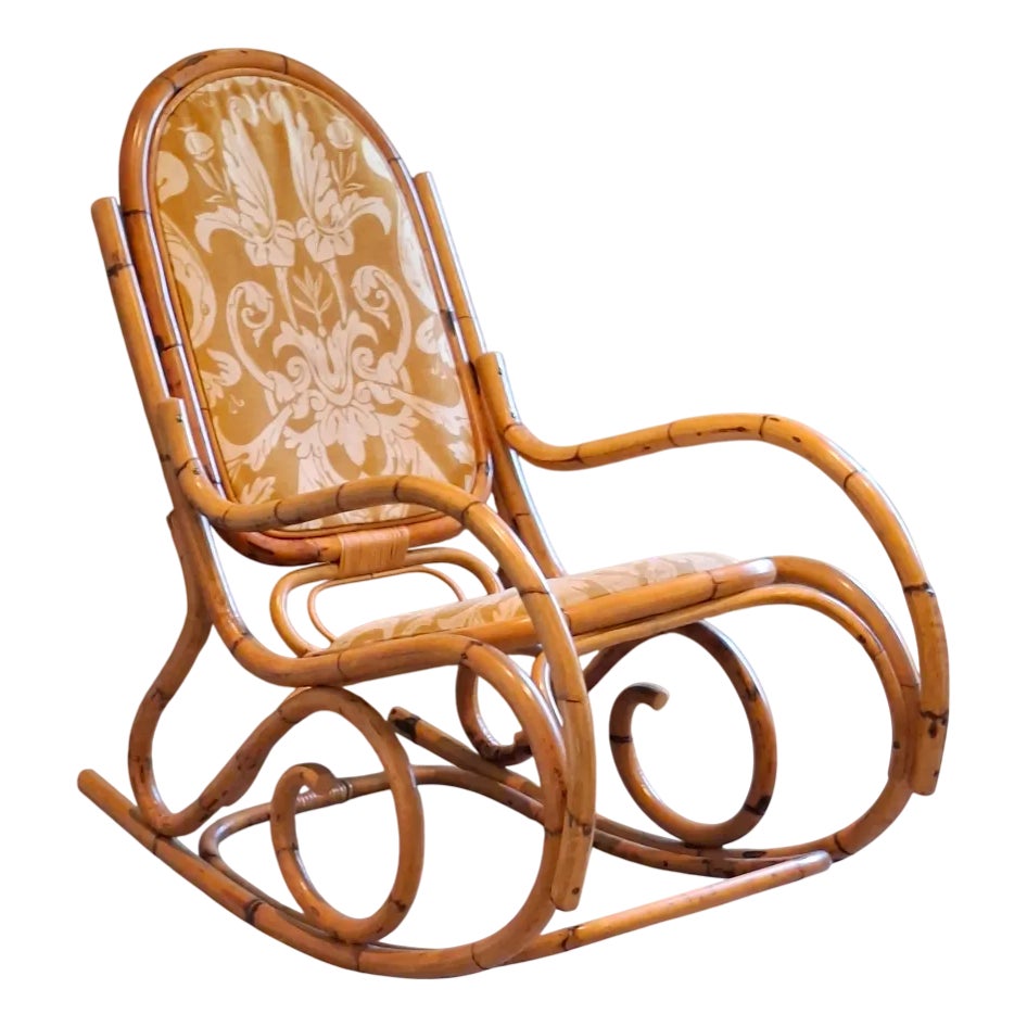 Rattan Rocking Chair, 1960s | Chairish