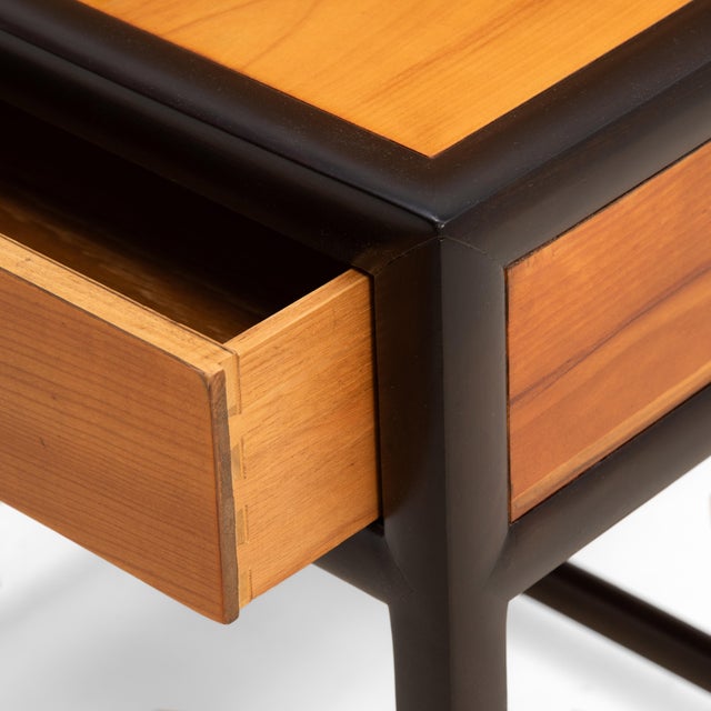 Michael Taylor Baker Furniture New World Collection Two Tone End Table 1950s For Sale - Image 12 of 16