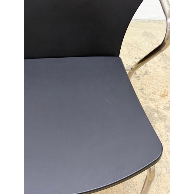 Erla Sólveig Óskarsdóttir E5400 Betsy Black Stackable Chair for Bernhardt, 2000s For Sale - Image 10 of 17
