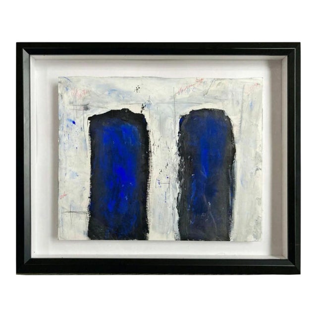 "Synapse" Framed Multimedia Contemporary Abstract Painting by G. Campbell Lyman For Sale