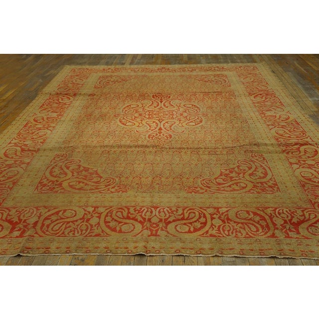 Antique Amritsar rug, measures: 8'2" x 11'10".
