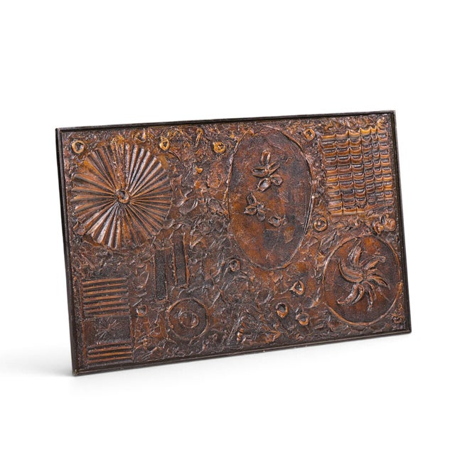 Adrian Pearsall for Craft Associates Mid Century Goop Brutalist Wall Art This art measures: 49 wide x 1.5 deep x 31 inches...