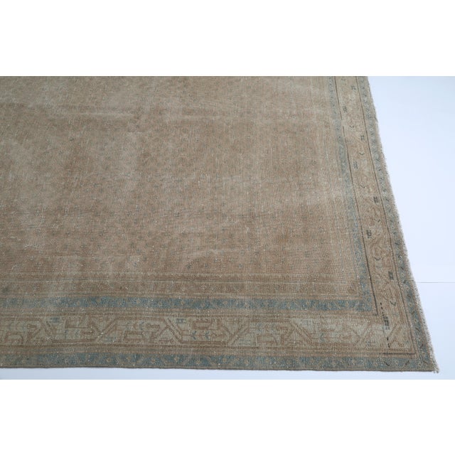 Early 20th Century Antique Persian Tribal Rug With Soft Earth-Tone Patina - 7' 2'' X 11' 2'' For Sale - Image 5 of 10