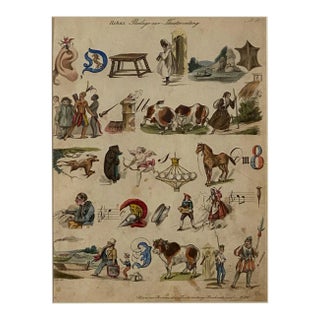 Rebus - Picture Puzzle, Germany 19th Century, #10 For Sale