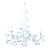Vintage White Ornamental Chandelier For Sale