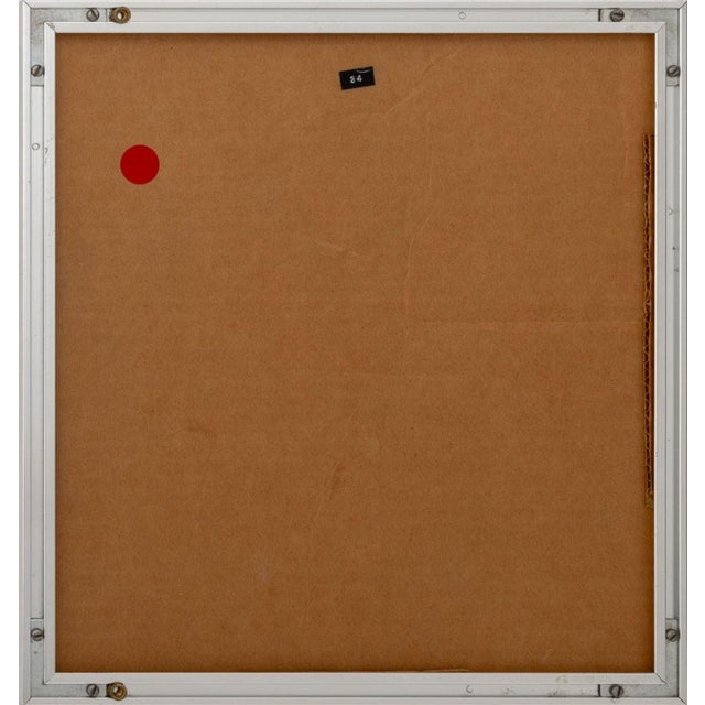 Black Manfred Schwartz Celestial Pointillist Gouache For Sale - Image 8 of 8