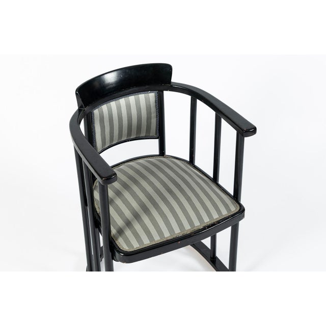Vienna Secession Three Piece Bentwood Salon Set in the Style of Josef Hoffmann for J&j Kohn, Austria, Circa 1905 For Sale - Image 11 of 18