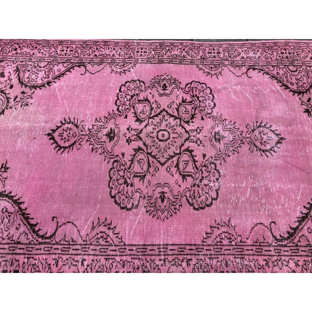 Textile 1960s Vintage Turkish Rug - 5′6″ × 8′8″ For Sale - Image 7 of 11