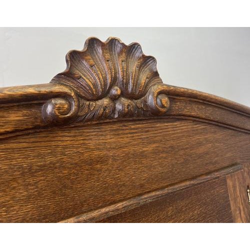 Vintage French Louis XVI Style Wardrobe in Oak For Sale - Image 9 of 13