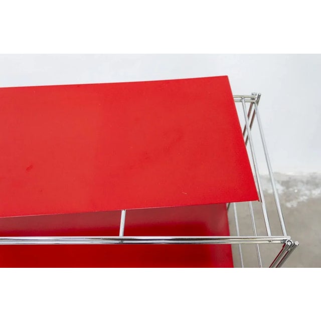 Metal Bookcase Shelving, 1980s For Sale - Image 5 of 10