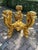 1980 Italian Baroque Gold Beech Black Velvet Dining Set - 7 PCS For Sale - Image 12 of 17