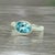 Natural Aquamarine Ring 6.5 14k W Gold 1.64 TCW Certified For Sale In New York - Image 6 of 14