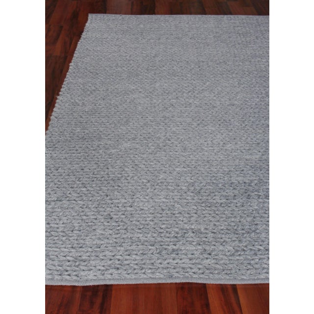 Reading Dark Gray Flatweave Polyester/Cotton Area Rug - 10'x14' For Sale - Image 4 of 8