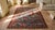 1900s Blue Abstract Tribal Antique Caucasian Sumak Rug 4'9" X 6' Handknotted Wool Carpet For Sale - Image 9 of 9