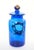 Mid-20th Century Italian Gilt and Hand-Painted Cobalt Blue Glass Apothecary Jars For Sale - Image 17 of 18