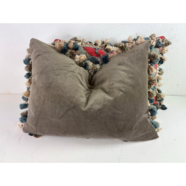 Vintage Brunschwig and Fils French Country Cotton Print Pillows For Sale - Image 9 of 11