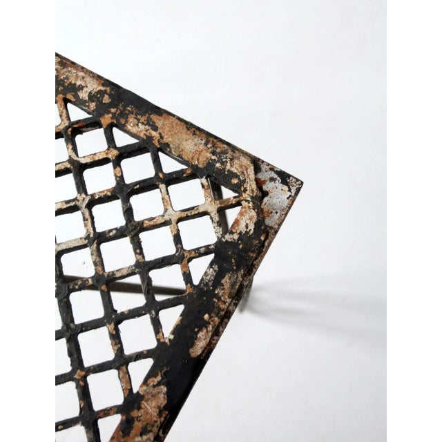 Mid-Century Hairpin Leg Iron Patio Table For Sale - Image 9 of 12