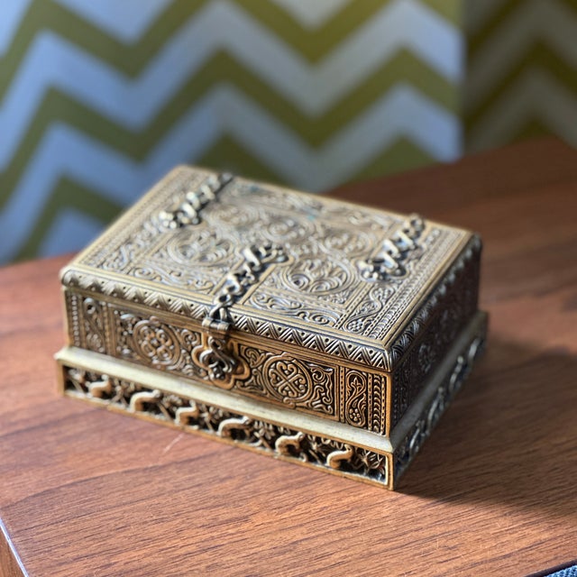 Tiffany Studios Cigar Cigarette Box New York 1680 Venetian Bronze Cedar Lined For Sale - Image 9 of 18