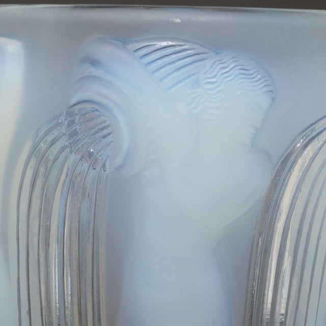 1920s Rene Lalique Opalescent Glass Danaides Vase For Sale - Image 5 of 15