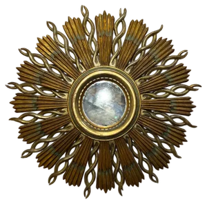 French Sunburst Mirror, 1960s