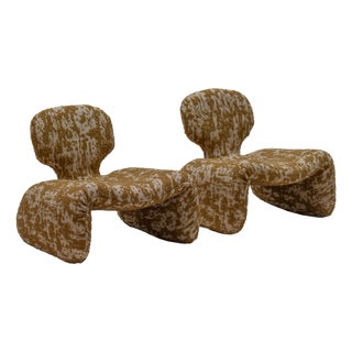 Djinn Lounge Chairs by Olivier Mourgue for Airborne, France, 1960s, Set of 2 For Sale