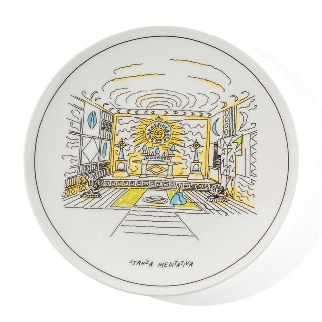 Postmodern De Gustibus Plate by Alessandro Mendini for Design Memorabilia, 2015 For Sale - Image 3 of 5