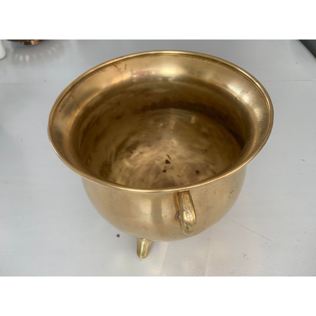 Antique Flowerpot in Brass For Sale - Image 11 of 18