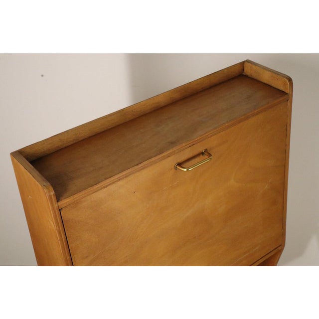 Vintage Secretary Desk in Wood and Metal, 1960s For Sale - Image 9 of 18
