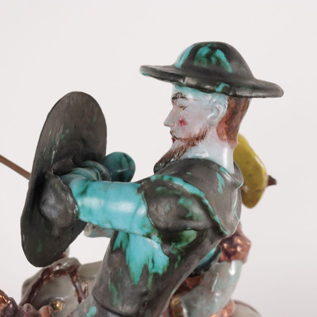 Sculpture of Don Quixote and Sancho Panza, 20th Century For Sale - Image 10 of 14