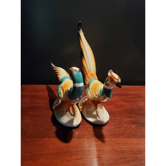 Mid 20th Century Mid 20th Century Mid-Century Modern Pair of Ring Neck Pheasants by Copley For Sale - Image 5 of 8