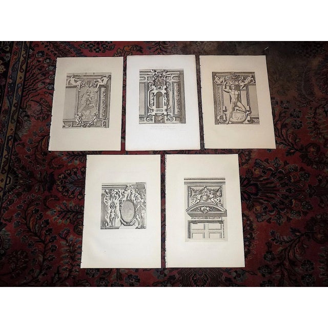 Late 19th Century Antique 19th C. Palais De Fontainebleau Architectural Details - Set of 5 For Sale - Image 5 of 6
