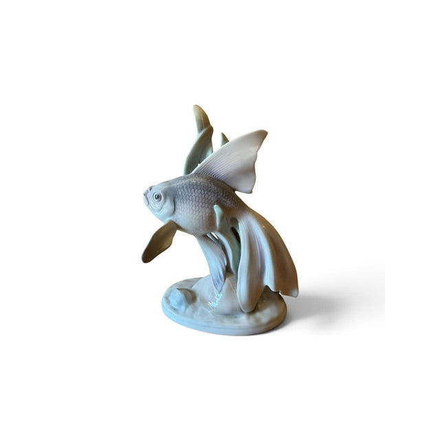Porcelain Fish Figurine by Metzler & Ortloff, 1920s For Sale - Image 6 of 6