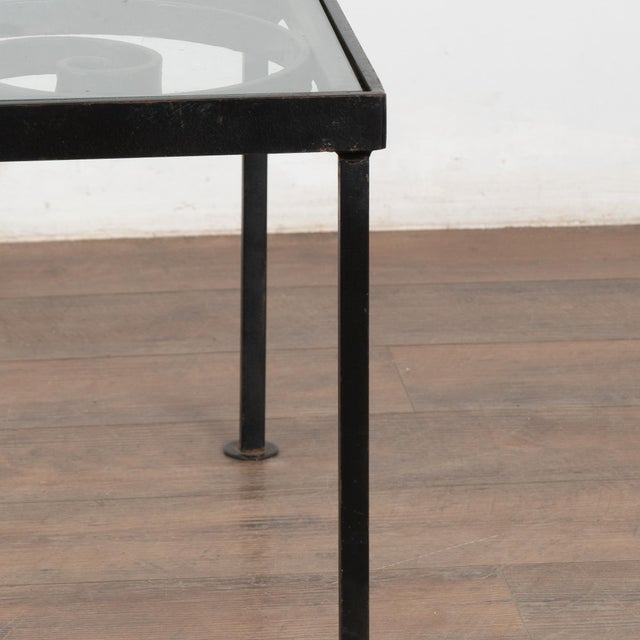 Traditional 20th Century Iron Side Table or Coffee Table Made From Old Fence For Sale - Image 3 of 5