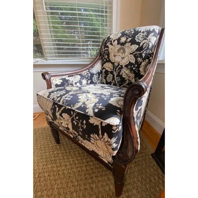 French Custom Upholstered Chairs, a Pair For Sale - Image 3 of 12