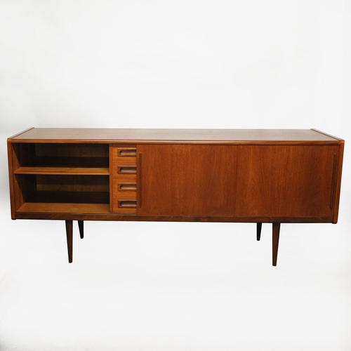 Mid-Century Teak Sideboard attributed to Johannes Andersen for Silkeborg Mobelfabrik, 1960s For Sale - Image 3 of 11