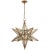 Moravian Large Star Lantern in Gilded Iron with Antique Mirror Designer: Chapman & Myers Canopy: 6" Round Mounting: Chain...