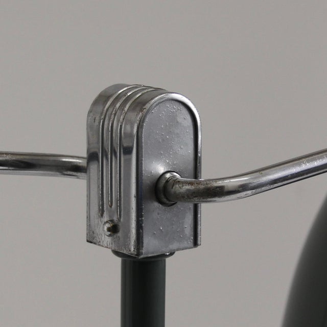 1940s Vintage French Double-Shade Desk Lamp from Jumo, 1940s For Sale - Image 5 of 18