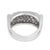 1980s French Vintage 1.20 Carat Diamond 18k White Gold Pave Ring, Size 5 For Sale In Los Angeles - Image 6 of 7