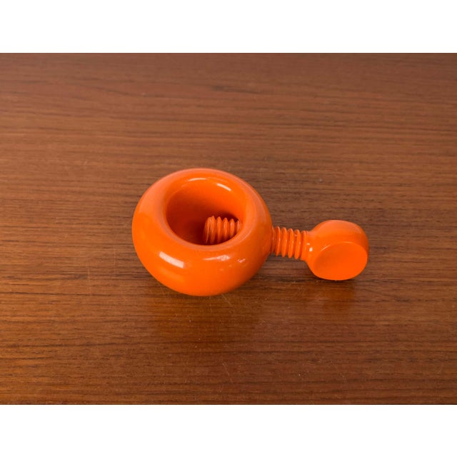 Mid-Century Modern Space Age Danish Orange Plastic Nutcracker from Dana Plast, 1960s For Sale - Image 9 of 18
