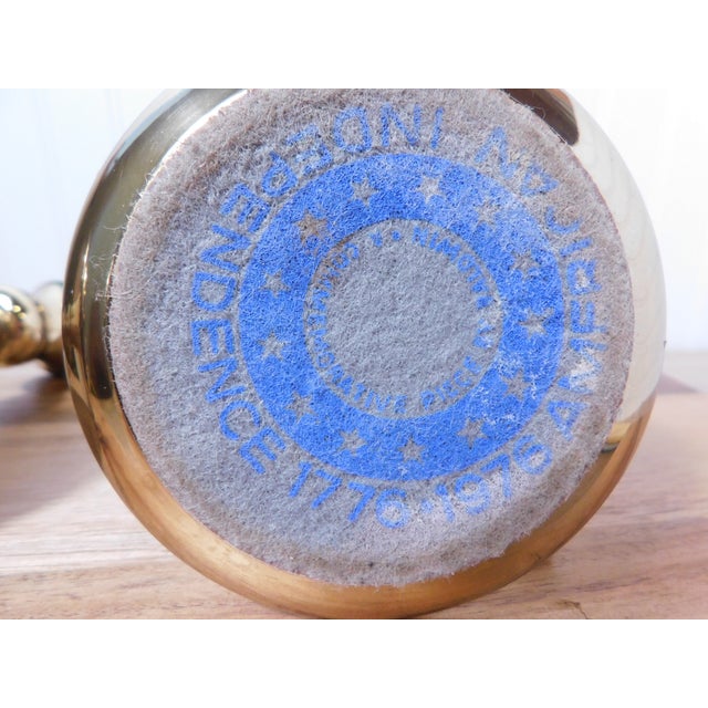 Vintage Baldwin Brass Candlestick Holders: 200th Anniversary Pair For Sale - Image 14 of 14