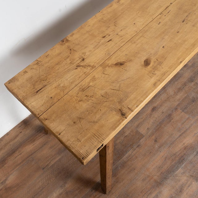 Early 20th Century Rustic Hardwood Console Table For Sale - Image 4 of 13
