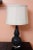 Black Mid-Century Modern Textured Double Gourd Lamp For Sale In Washington DC - Image 6 of 6