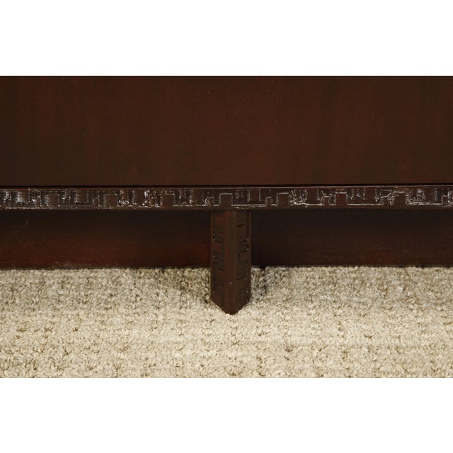 Taliesin' Mahogany Dresser / Sideboard by Frank Lloyd Wright, 1955, Signed For Sale - Image 9 of 12