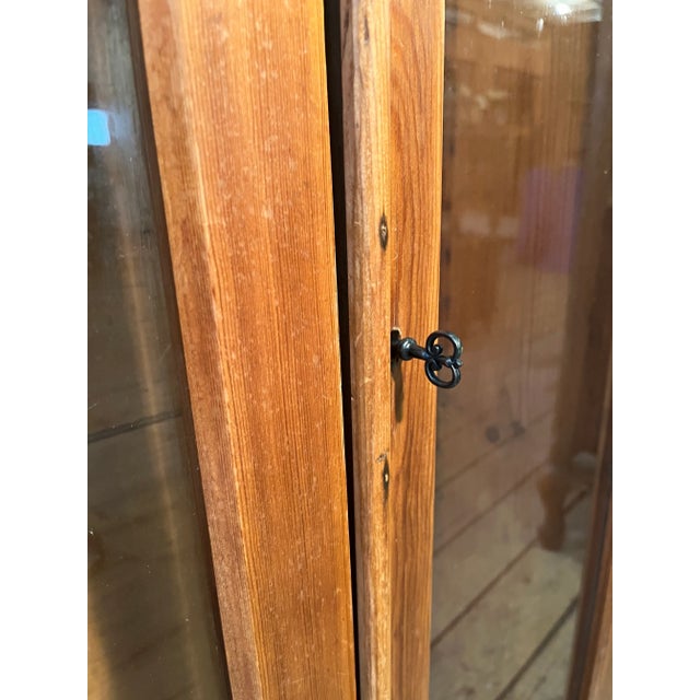 Antique Pine Two Door Gun Cabinet For Sale - Image 12 of 12