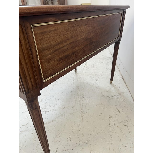 20th Century Louis XVI Mahogany and Mahogany Veneer Desk For Sale - Image 15 of 16