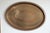 Brass Vintage Oval Brass Etched Tray For Sale - Image 8 of 9